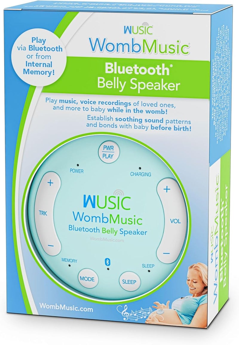 WUSIC Safe Wireless Pregnancy Headphones for Belly – Womb Music Bluetooth Baby Headphones for Bonding, Pregnancy Essentials for First Time Moms, One-Tap Bluetooth Plays 8+ Hours of Music to Your Baby - Image 1